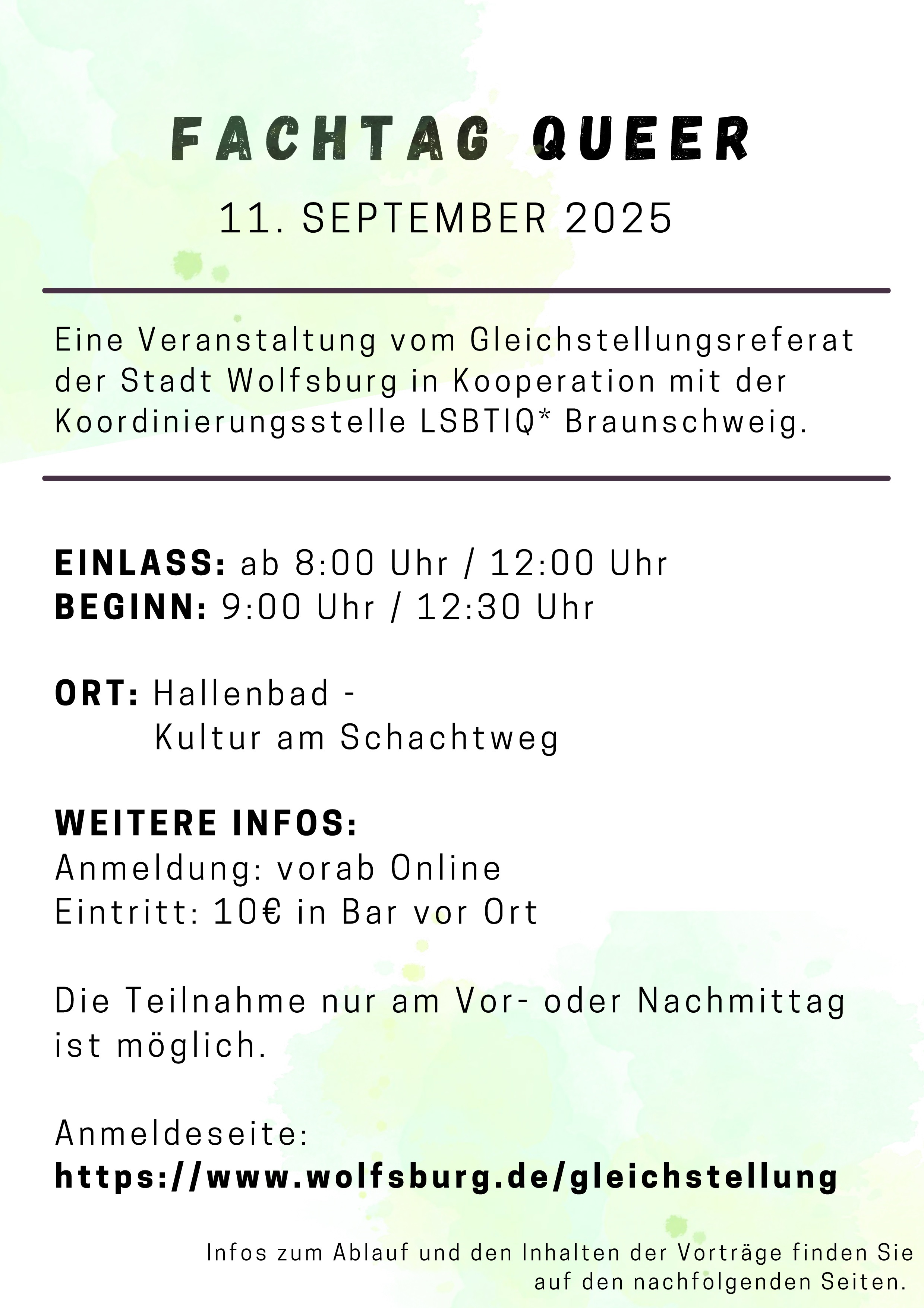 Flyer Fachtagung Queer