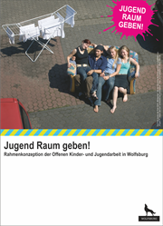 Deckblatt der Rahmenkonzeption der Offenen Kinder- und Jugendarbeit in Wolfsburg