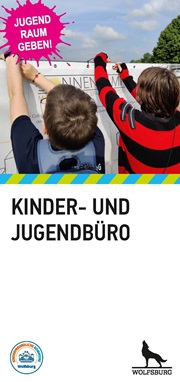 Titelblatt der Broschüre "Kinder- und Jugendbüro" 2021