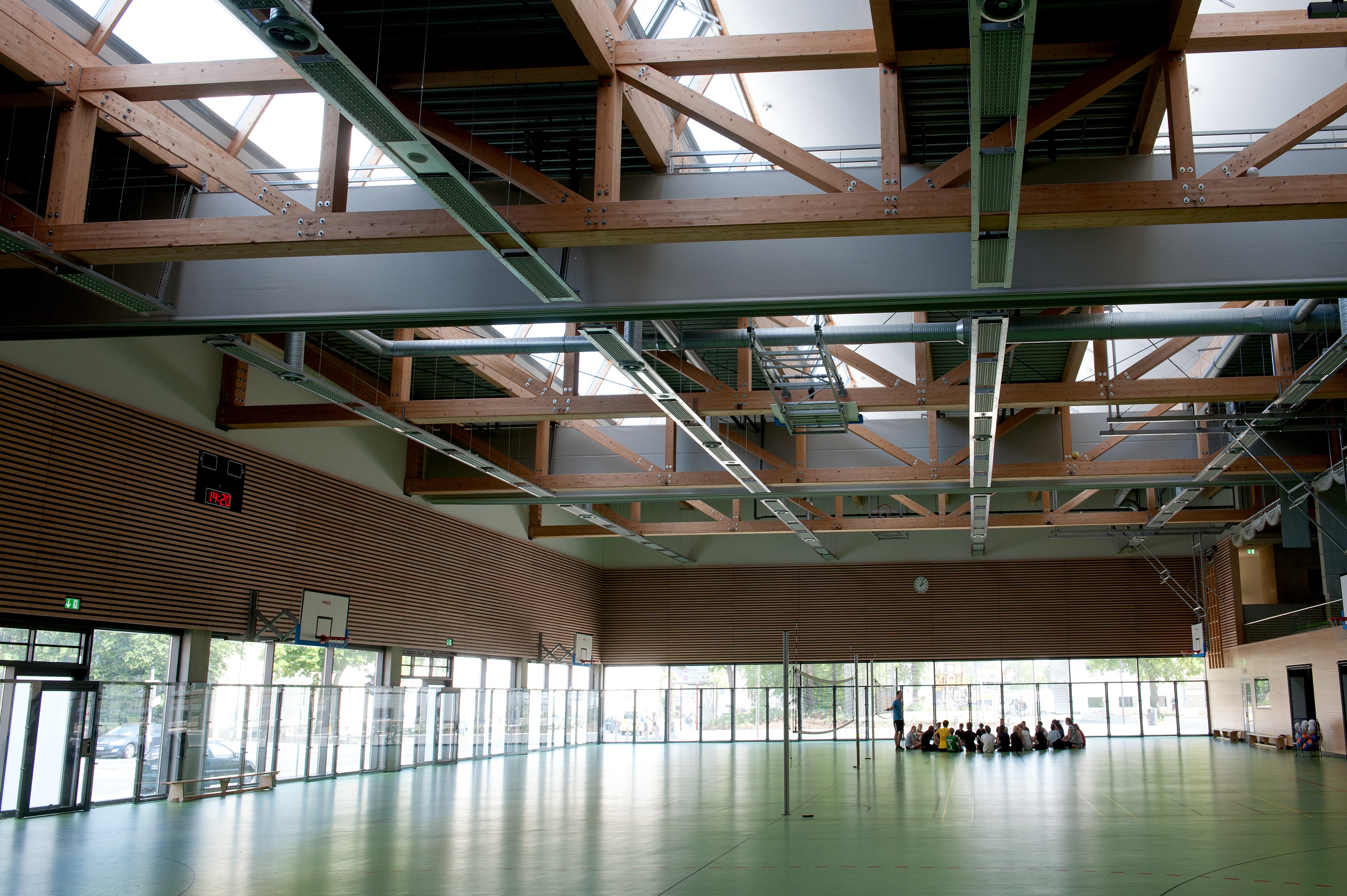 The sports hall of the New School