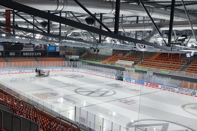 Eisfläche der Eisarena