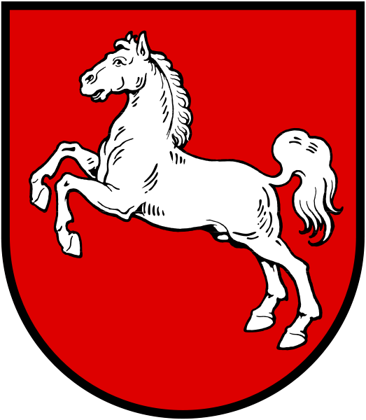 Das Wappen von Niedersachsen