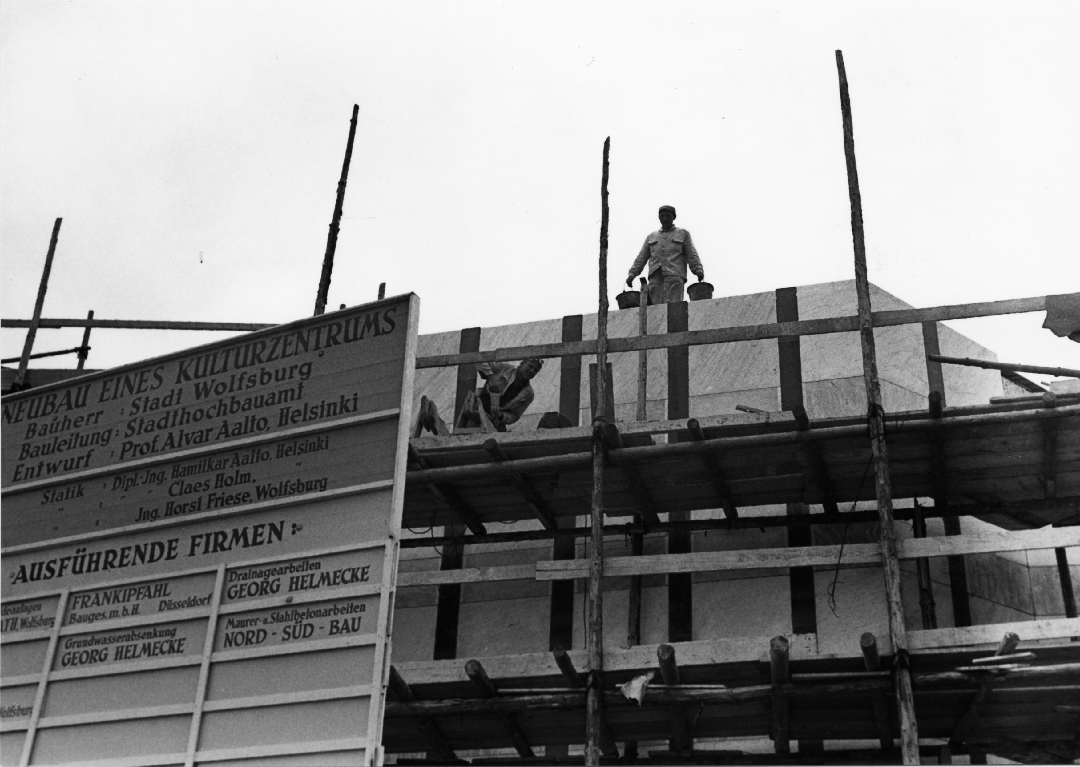Bau des Kulturzentrums, Juni 1961 (Foto: Rosemarie Rohde)