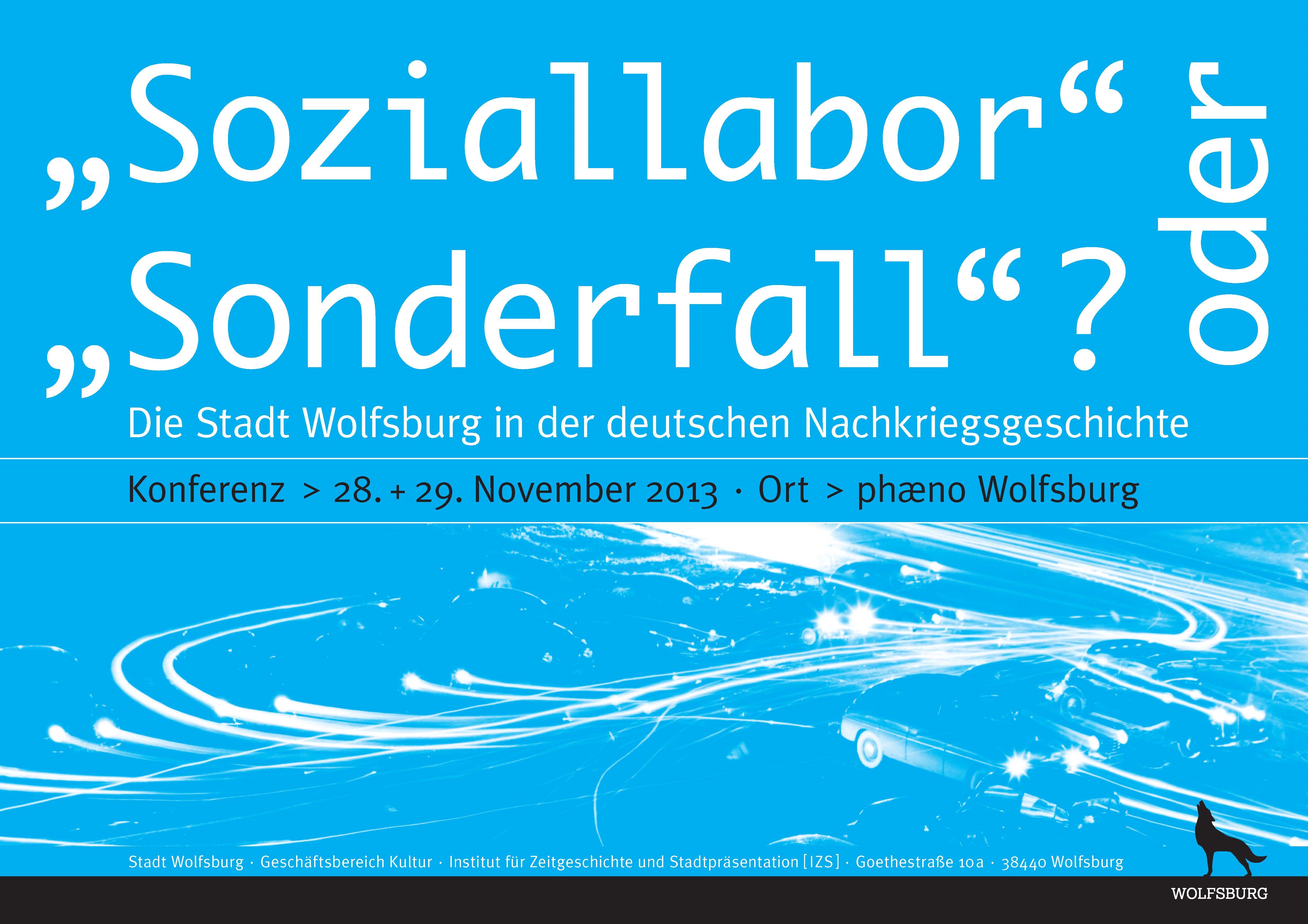 Speziallabor oder Sonderfall - Plakat zur Konferenz am 28. + 29.11.2013 im Phaeno