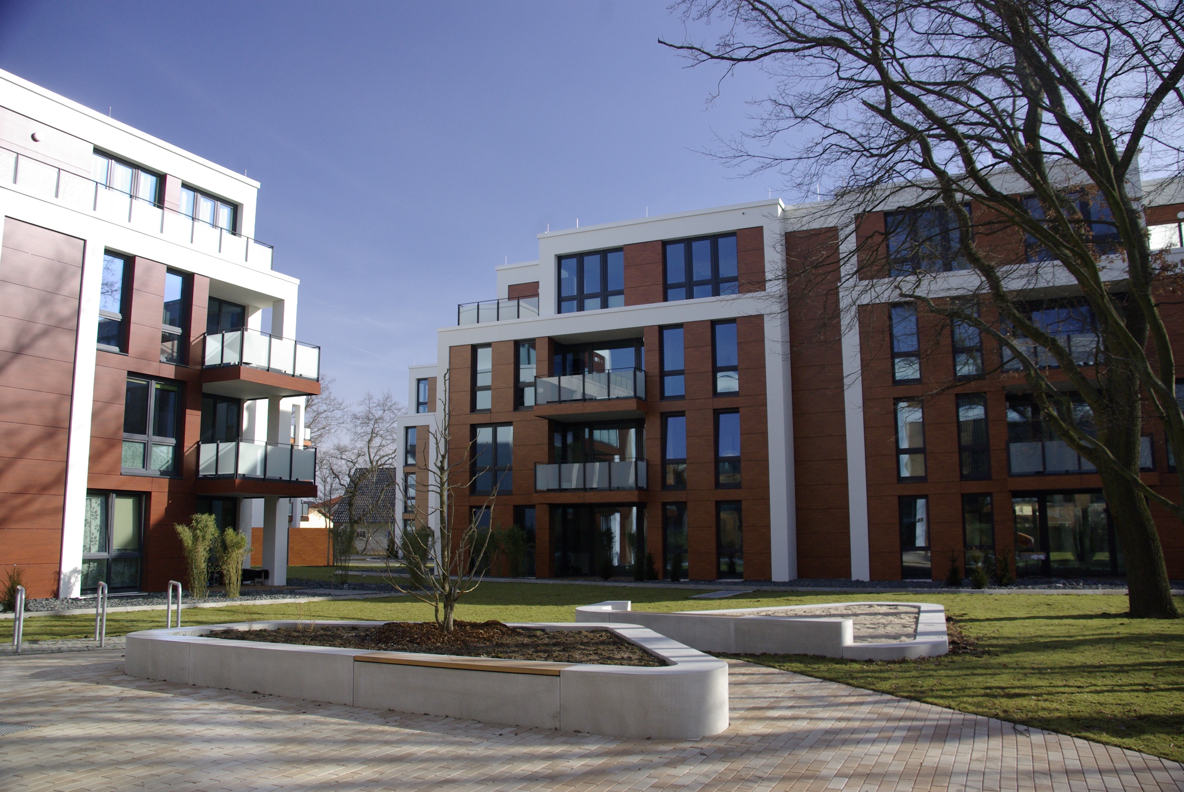 Die Wohngebäude im Wohnprojekt "Drömlingshöhe"