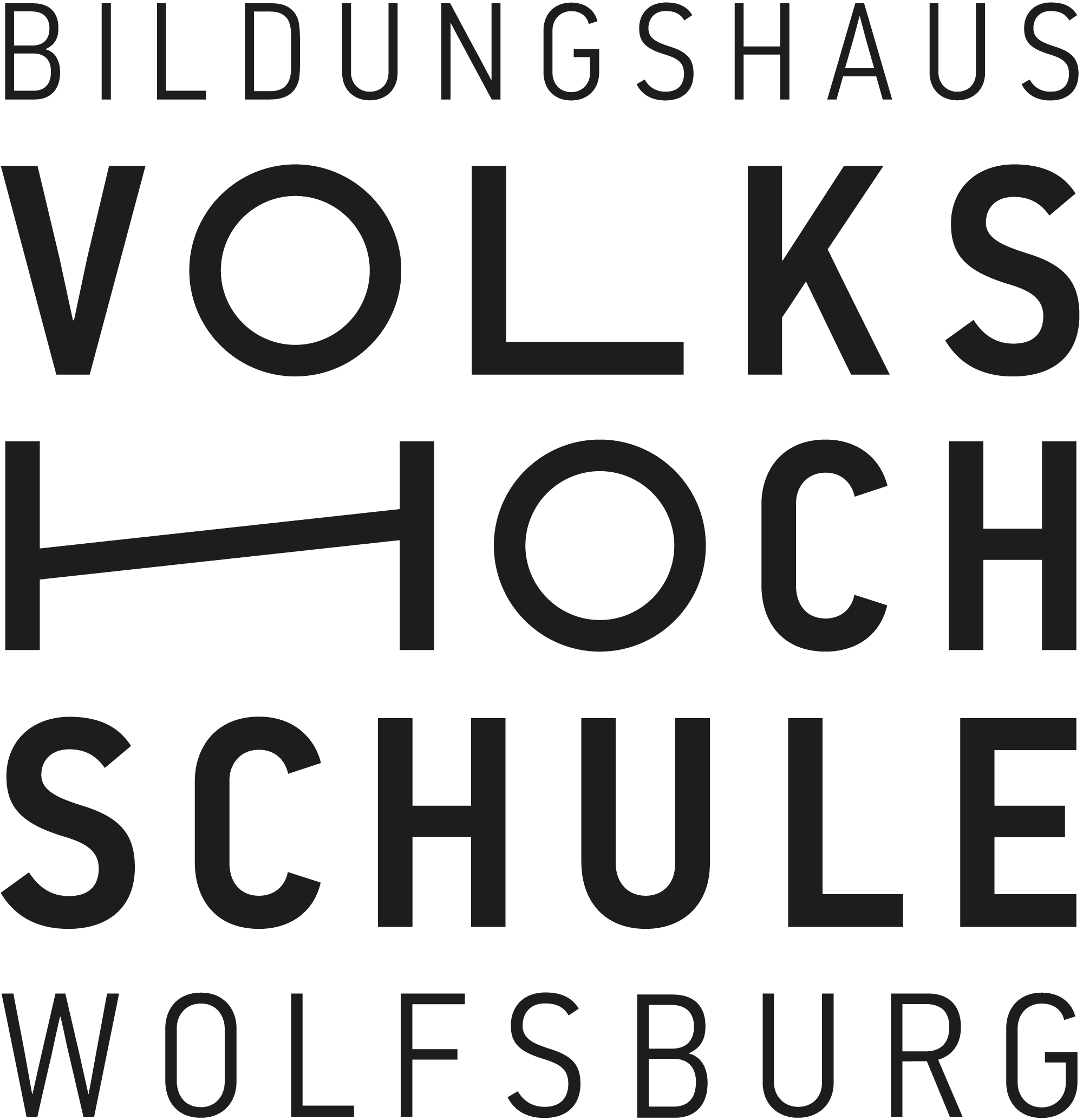 Das Logo der Volkshochschule Wolfsburg