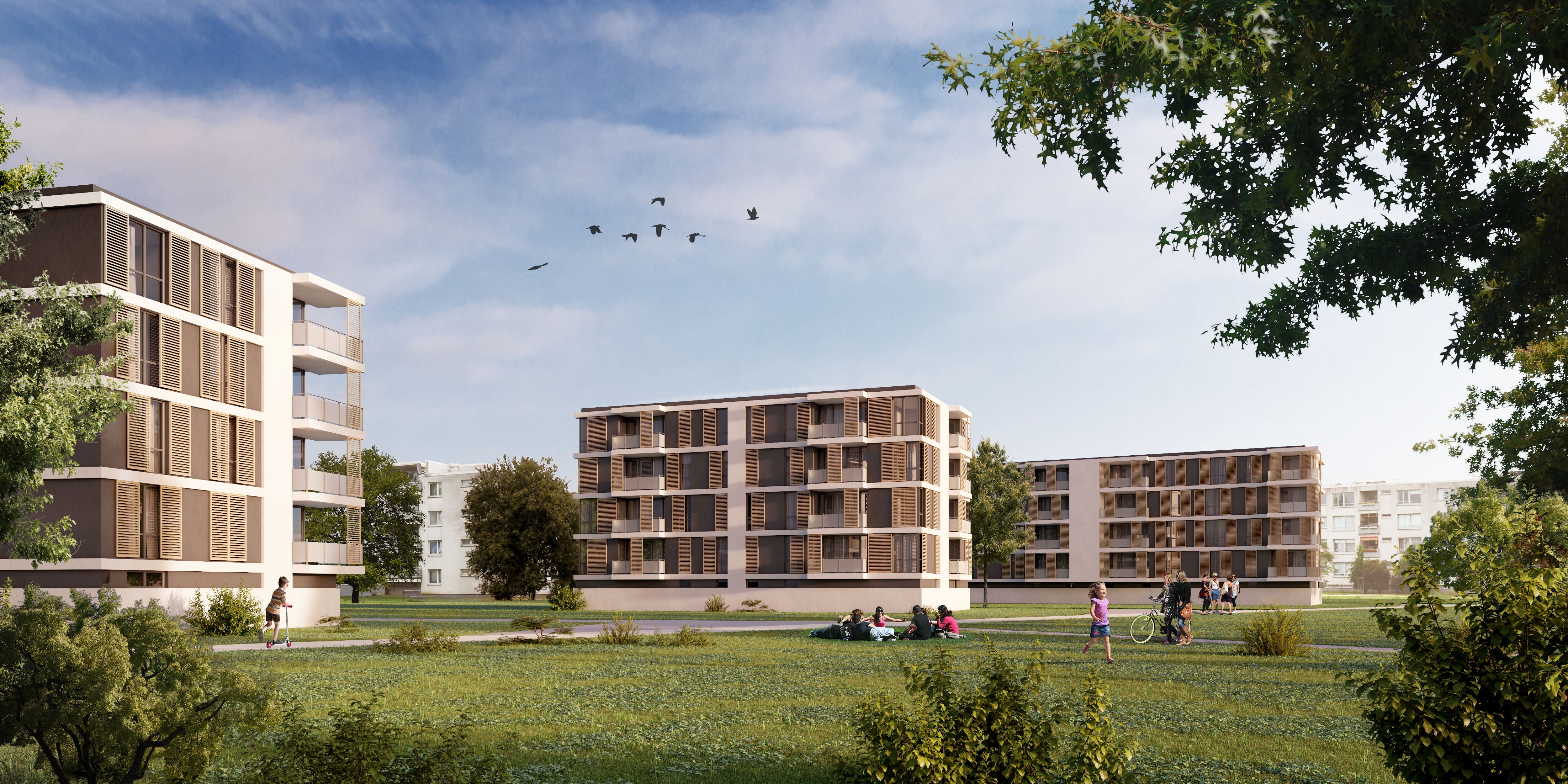 Das Bauvorhaben Wellekamp als Visualisierung
