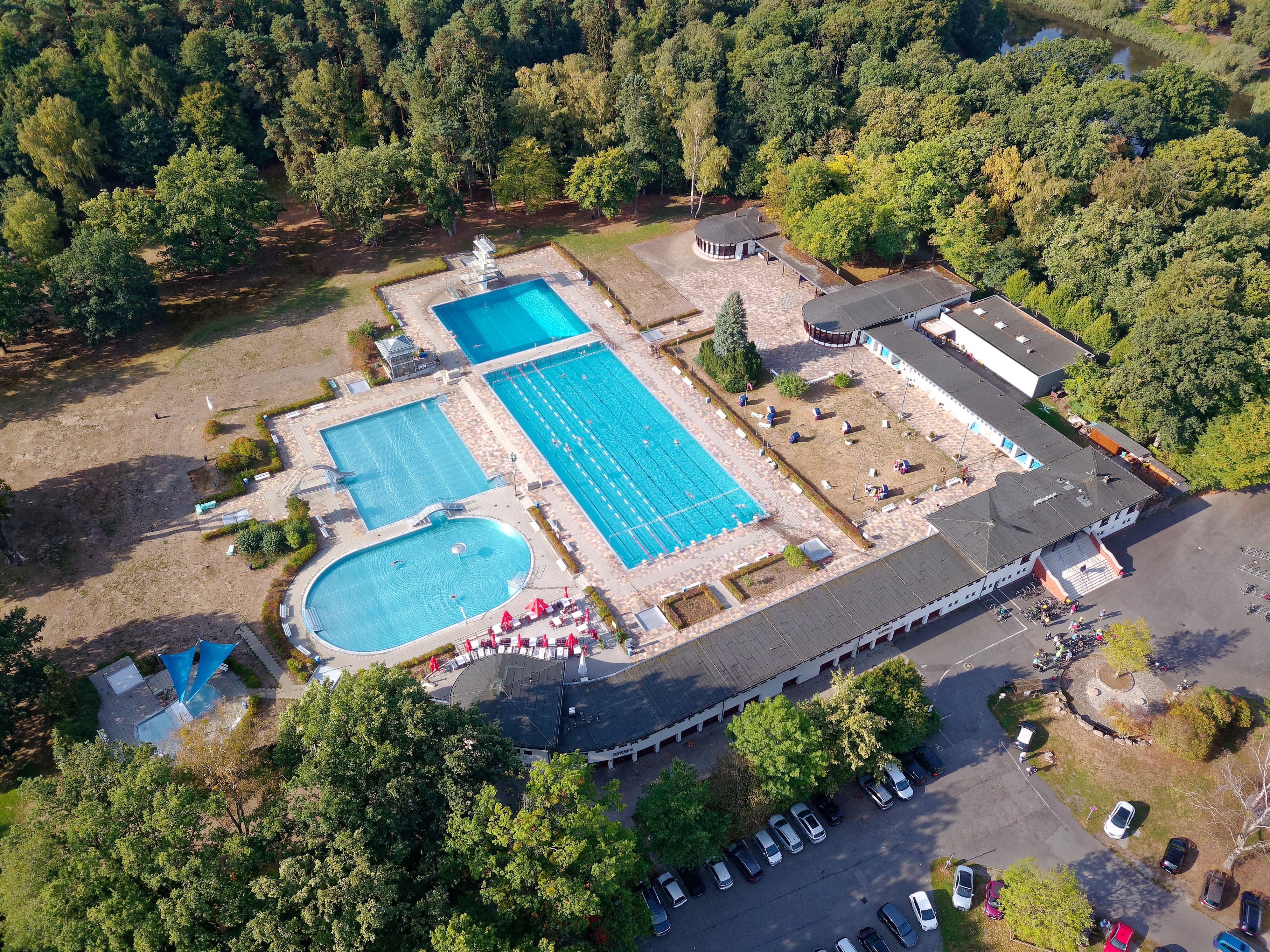 VW-Bad Freibad Vogelperspektive