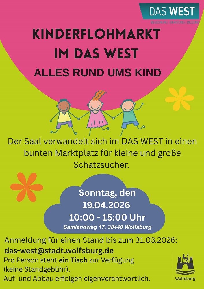 Schmuckbild des Plakats zum Kinderflohmarkt