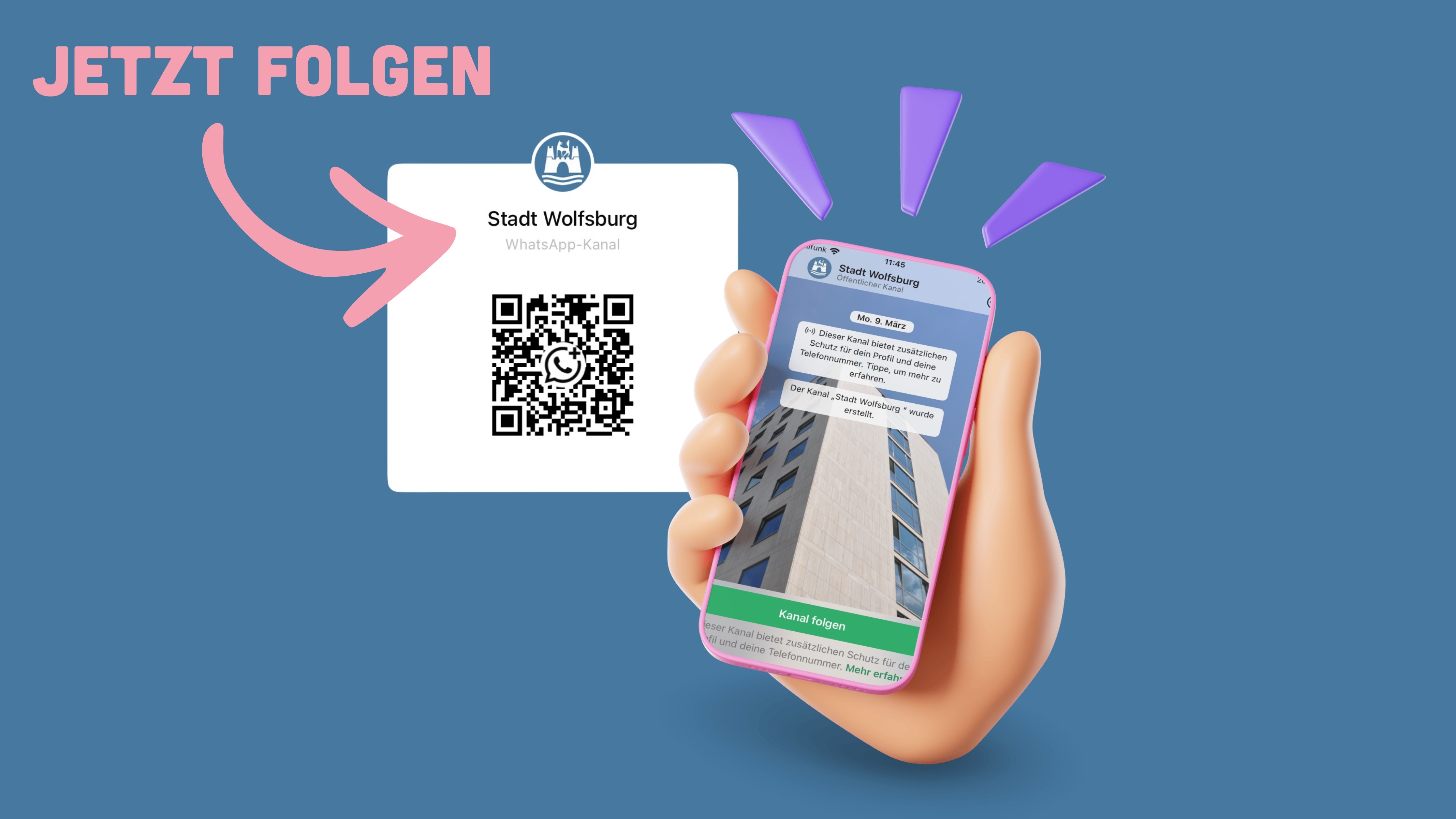 Zum Artikel über den Wolfsburger Whatsapp-Kanal