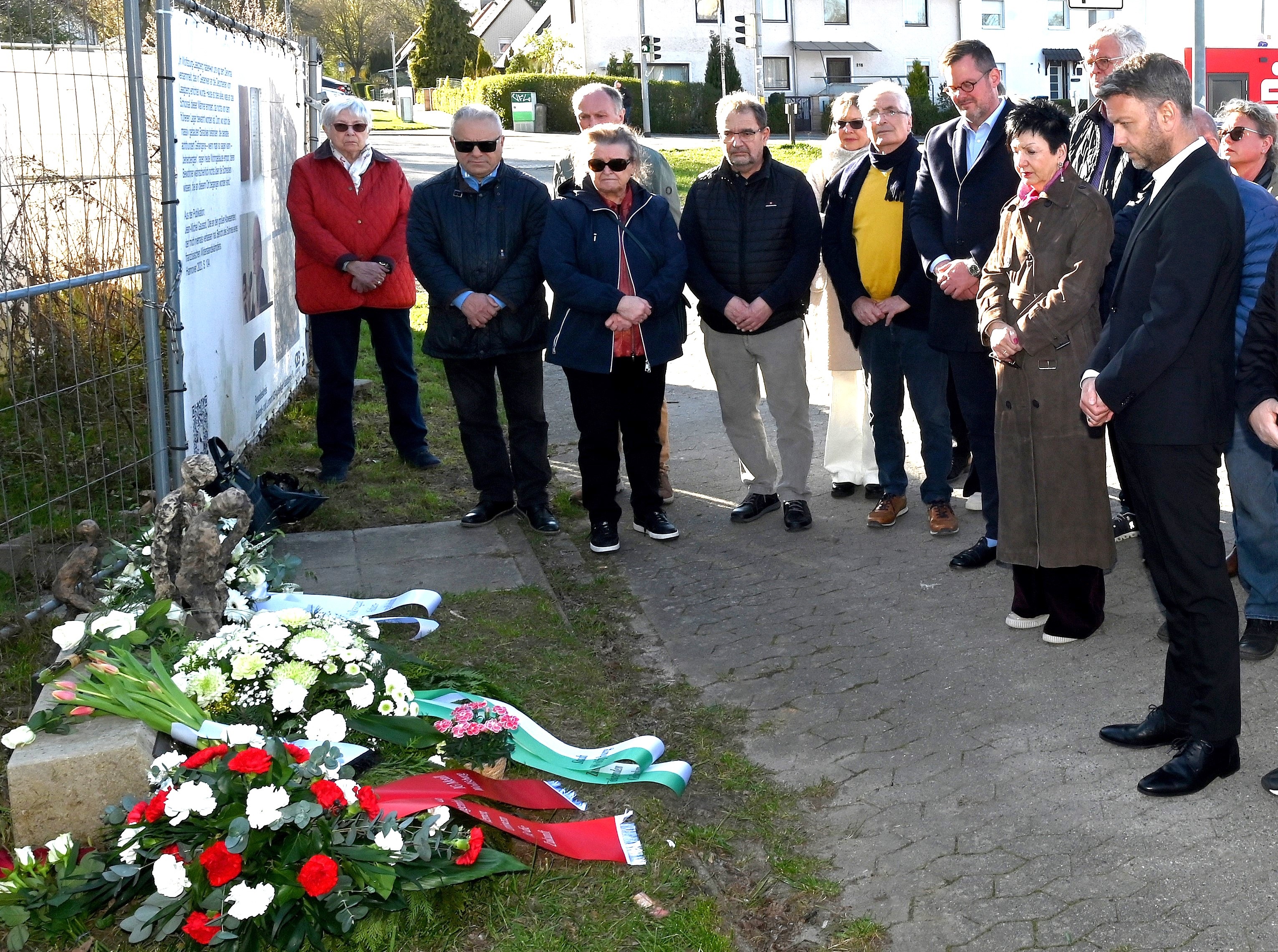 Stilles Gedenken am KZ-Außenlager Laagberg mit Oberbürgermeister Dennis Weilmann