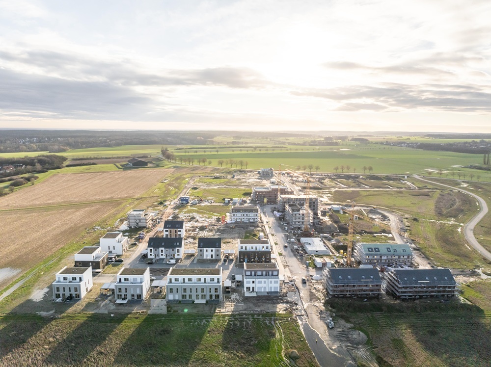 Luftbild vom Quartier III Sonnenkamp