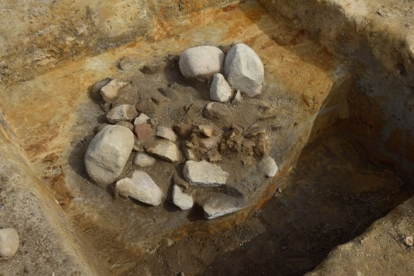 Ausgrabung im Ortsteil Warmenau