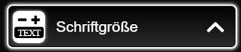 Schaltfläche Schriftgröße