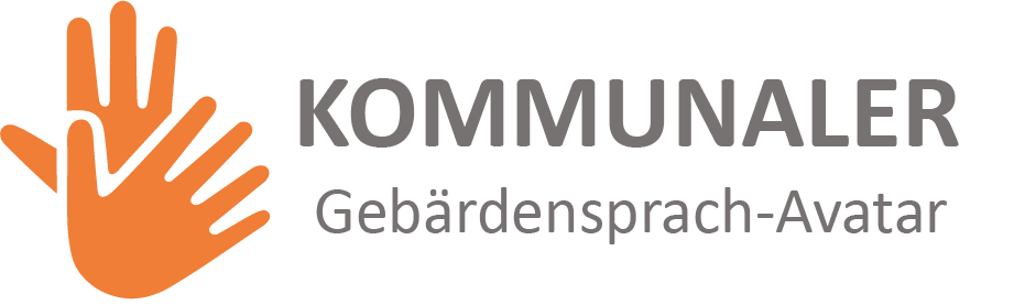 Das Logo des Kommu7nalen Gebärdensprach-Avatars