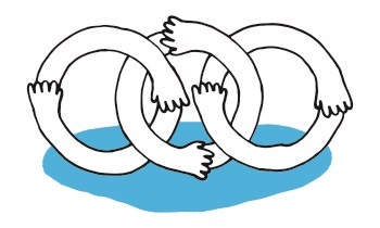 Kreishände weiß