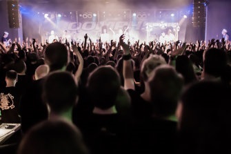 Concert in indoor swimming pool