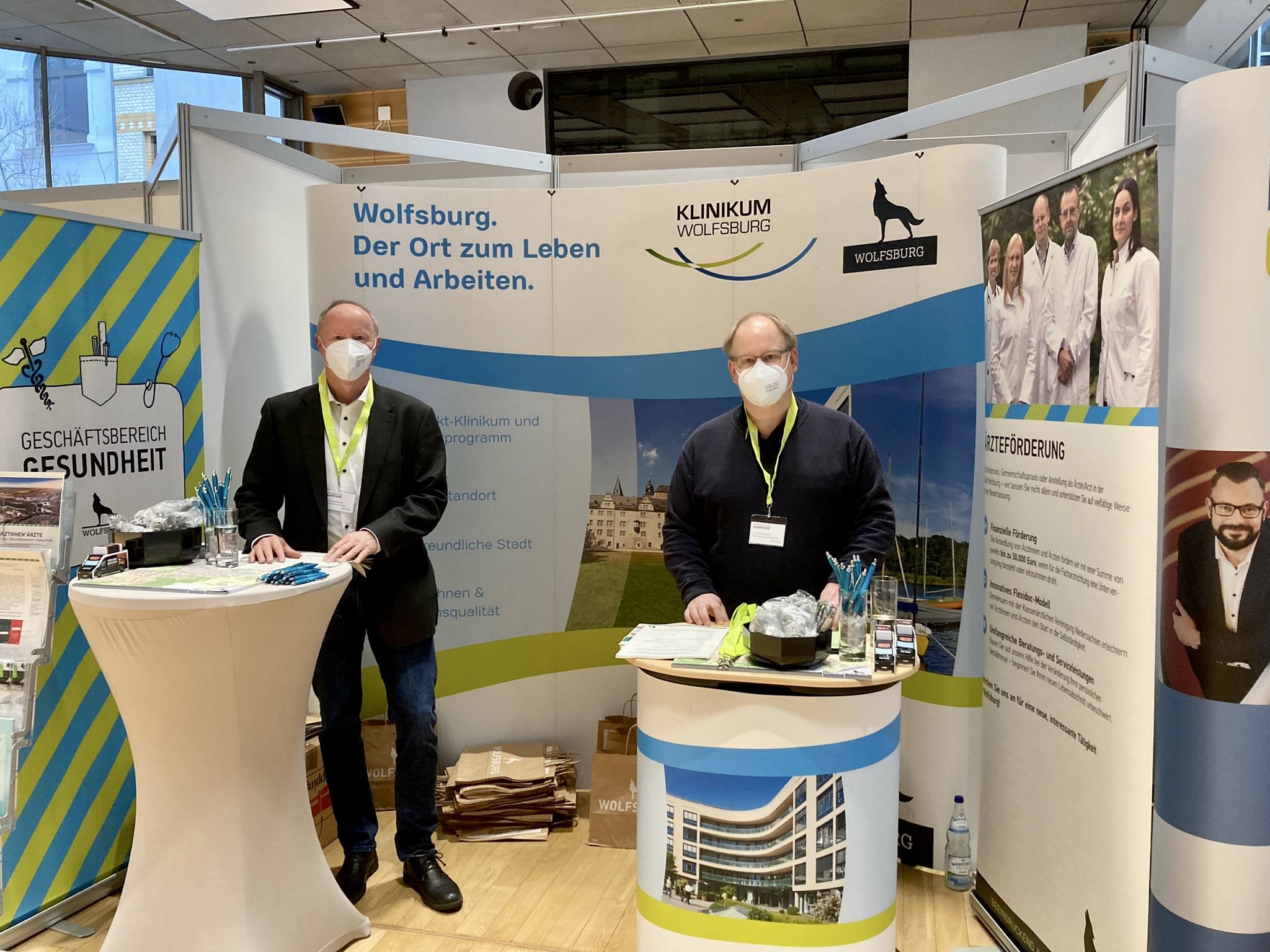 Der Messestand der Stadt Wolfsburg