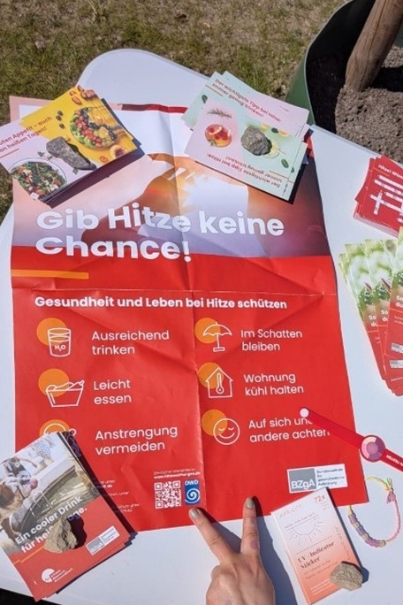 Plakat "Gib Hitze keine Chance"