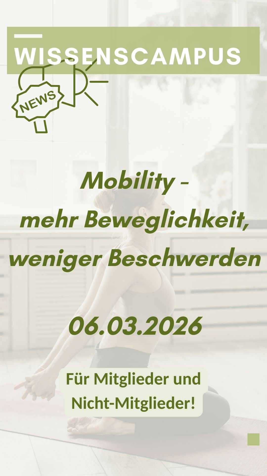 Plakat zum Vortrag "Mobility"