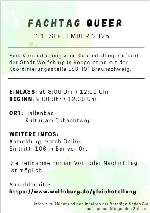 Flyer Fachtagung Queer