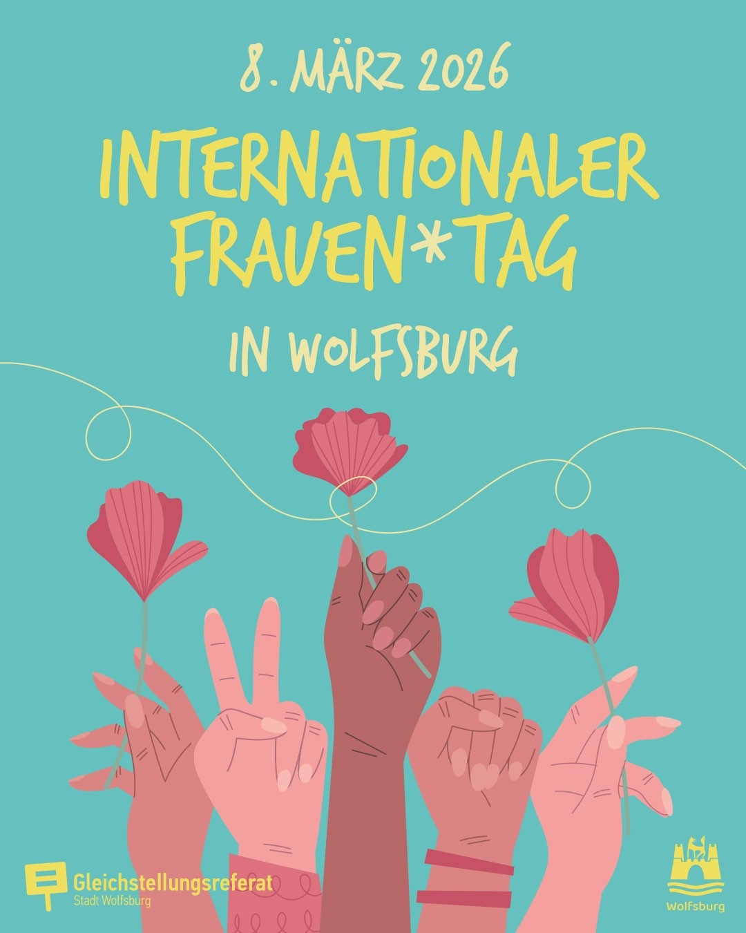 Plakat zum Internationalen Frauentag 2026