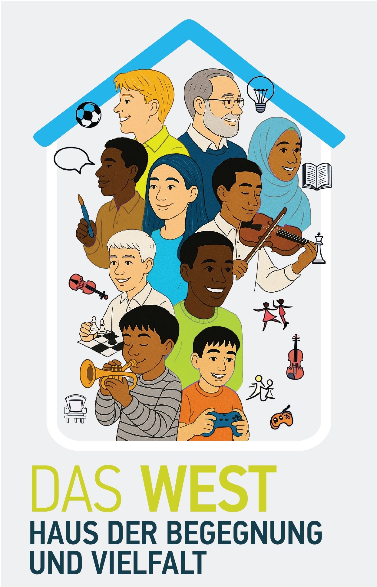 The DAS WEST logo