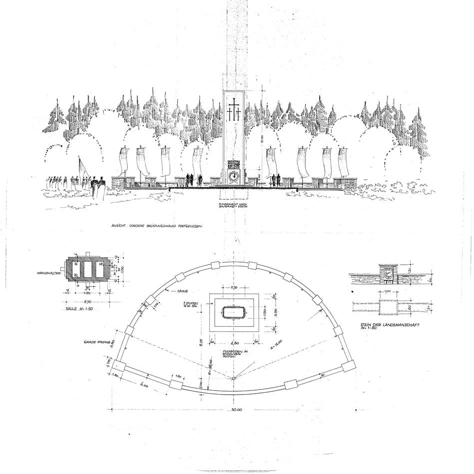Design for the planned memorial on the Klieversberg