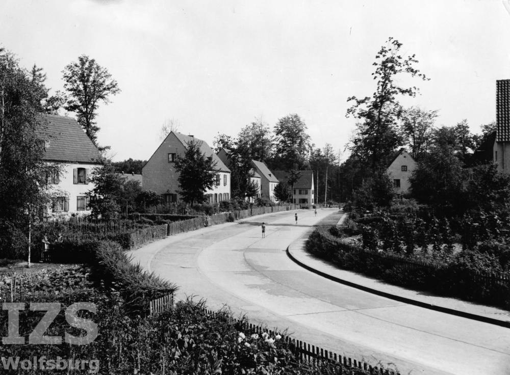 Blick Richtung Norden in die Straße Unter den Eichen
