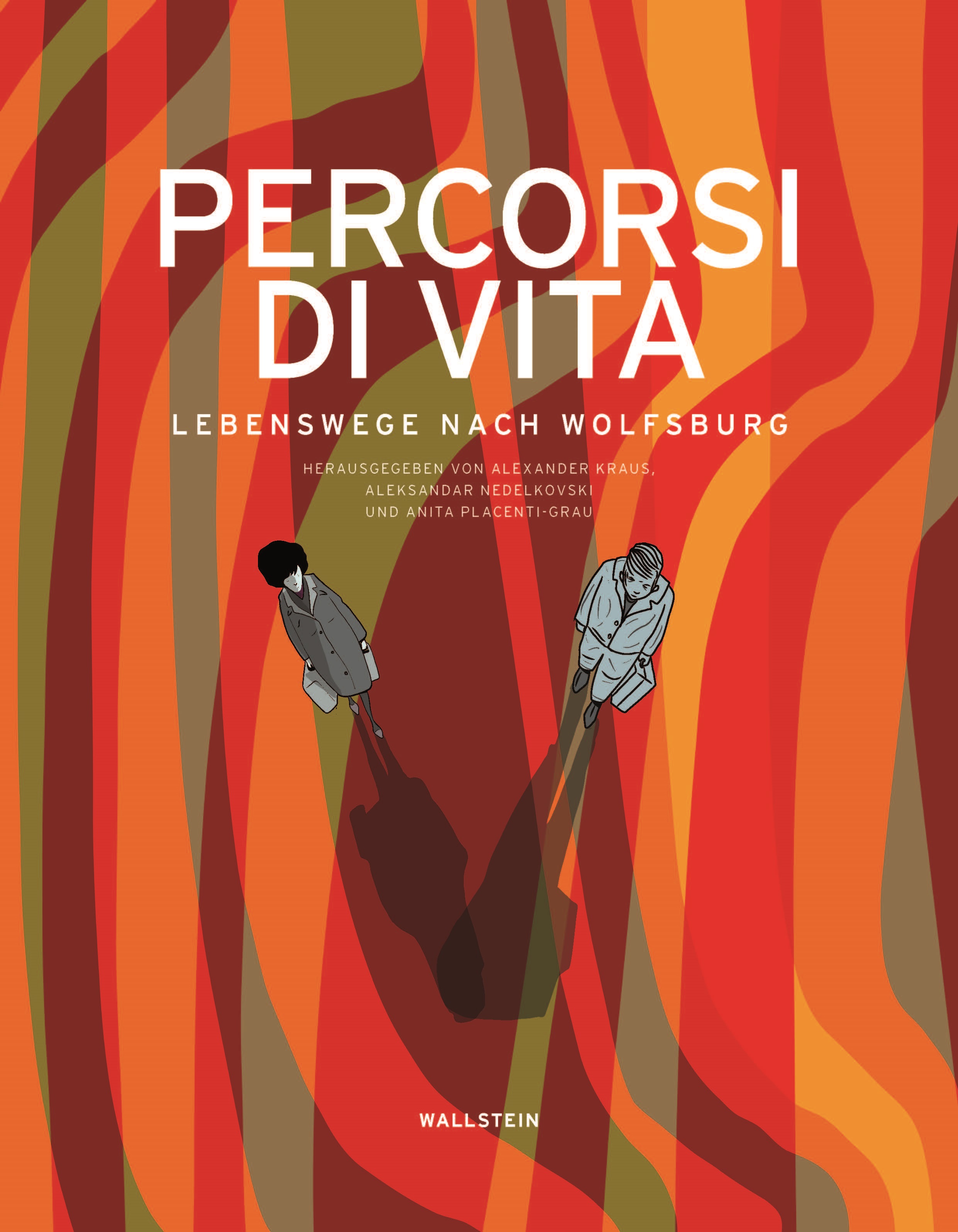 Title page of the book "Percorsi di vita. Life journeys to Wolfsburg"