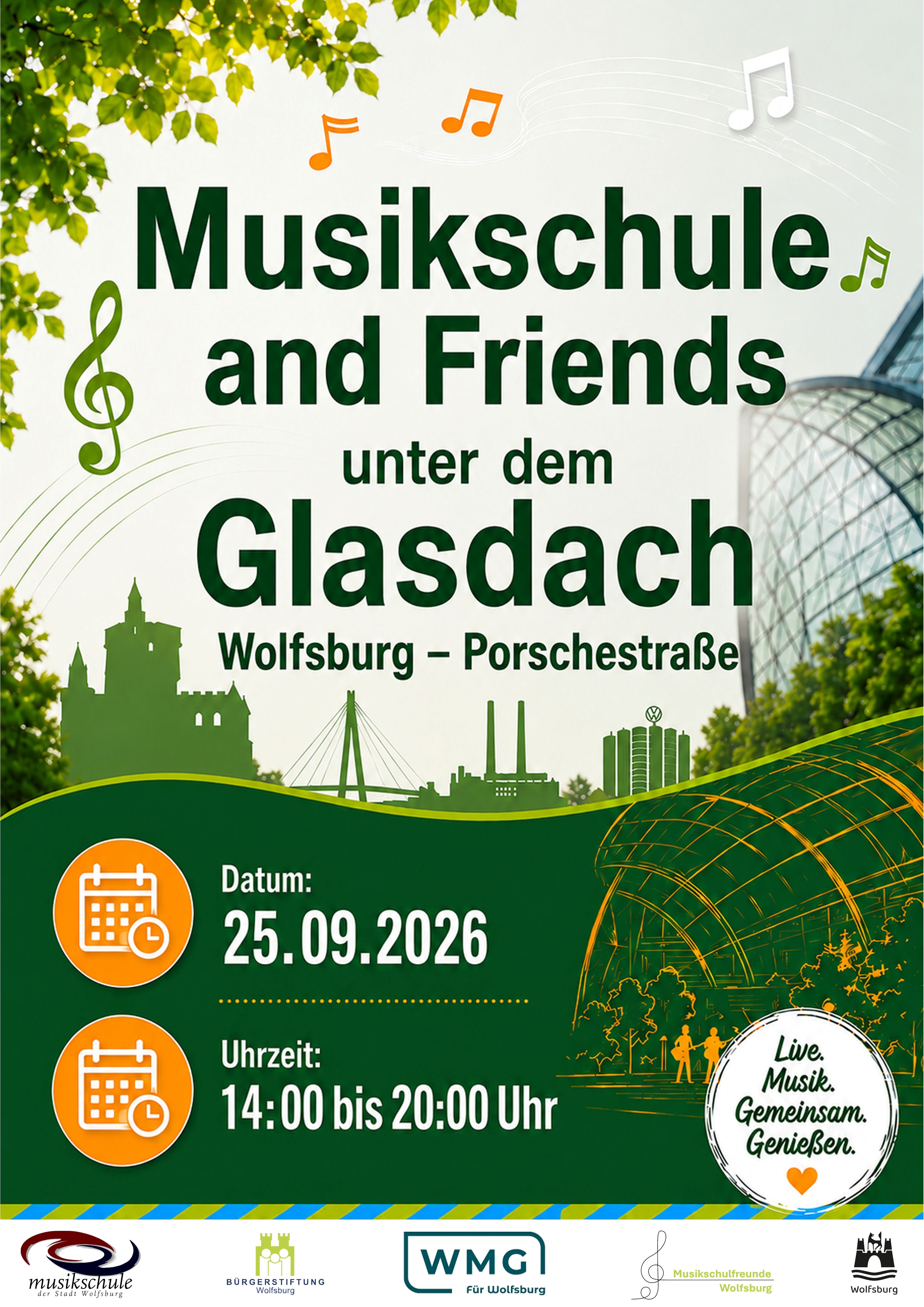 Veranstaltungsplakat Musikschule and Friends