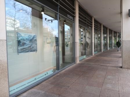 Glass facade of the Hempel fashion house