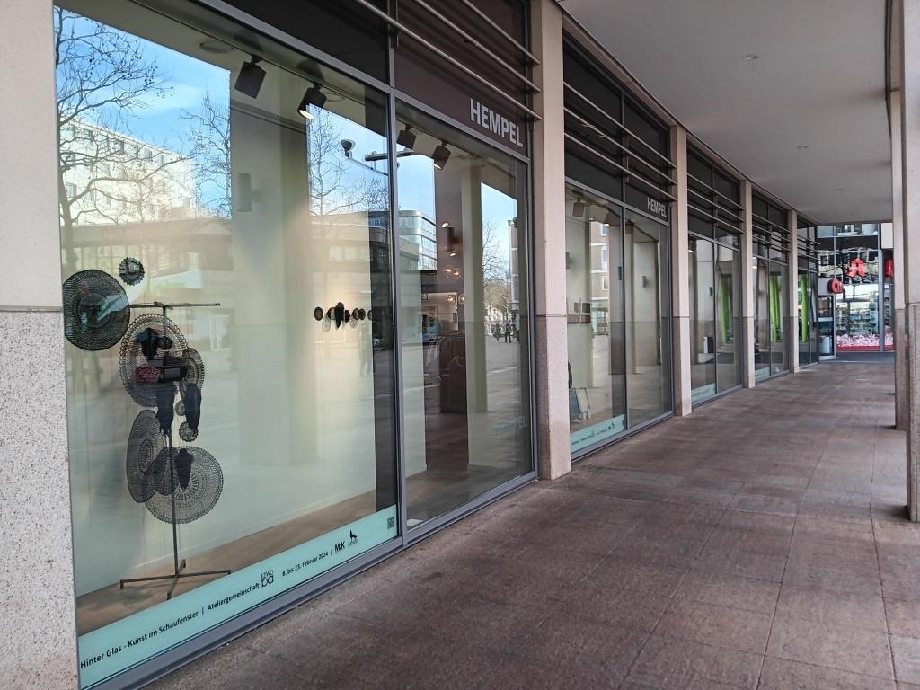 Glass facade of the Hempel fashion house