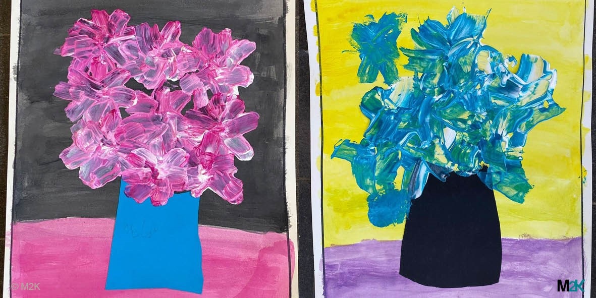 Two vases with flowers