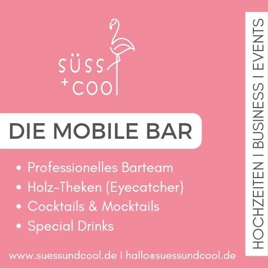 Die Mobile Bar; Foto: Süss + cool