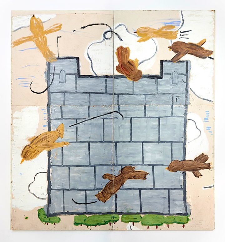 Rose Wylie „Leeds Castle“ 2013 © Rose Wylie, Choi & Lager Gallery Köln
