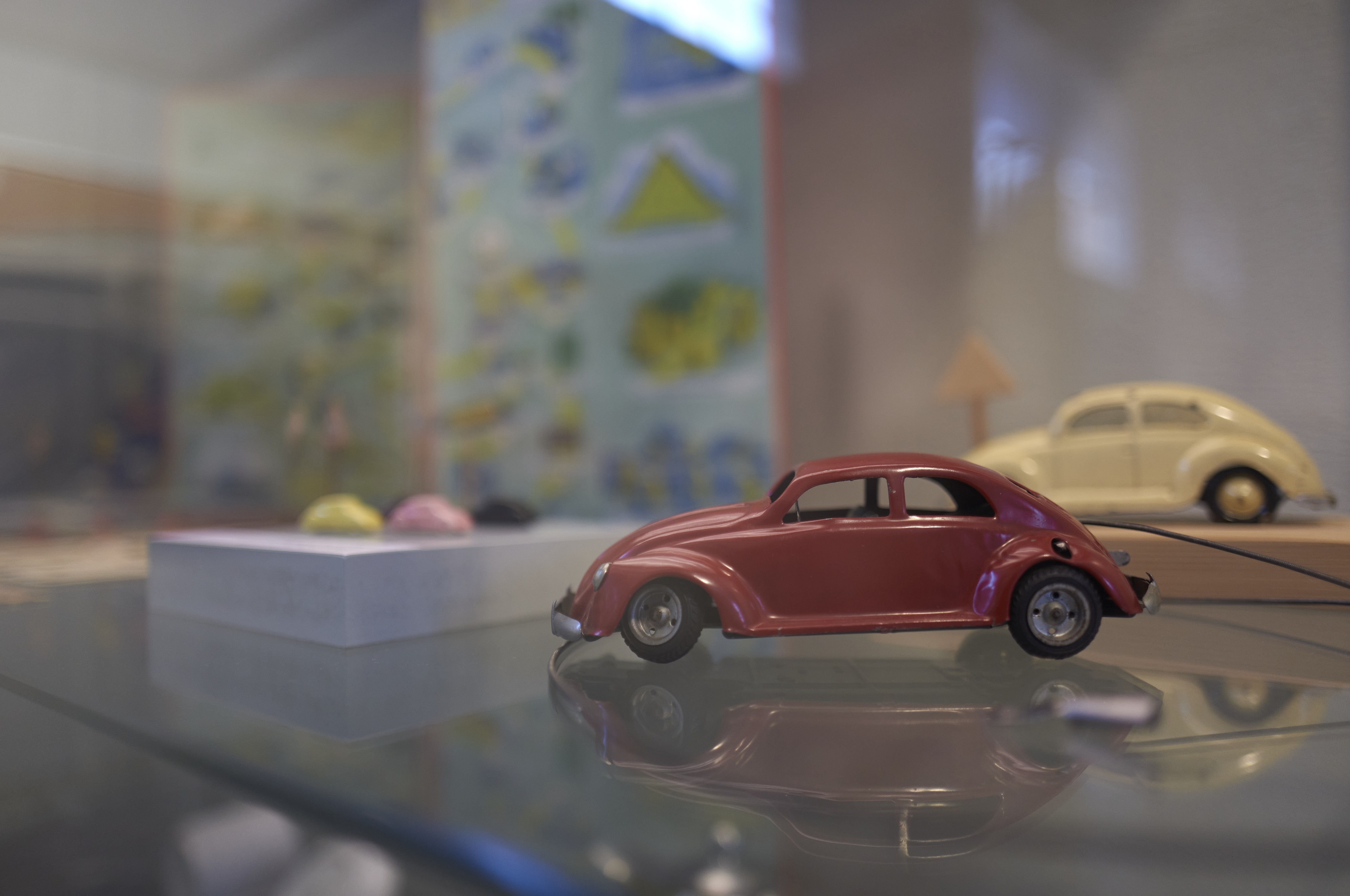 Small VW Beetles in the exhibition