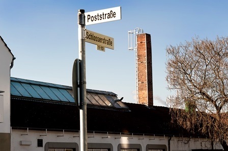 Ein Straßenschild im Handwerkerviertel