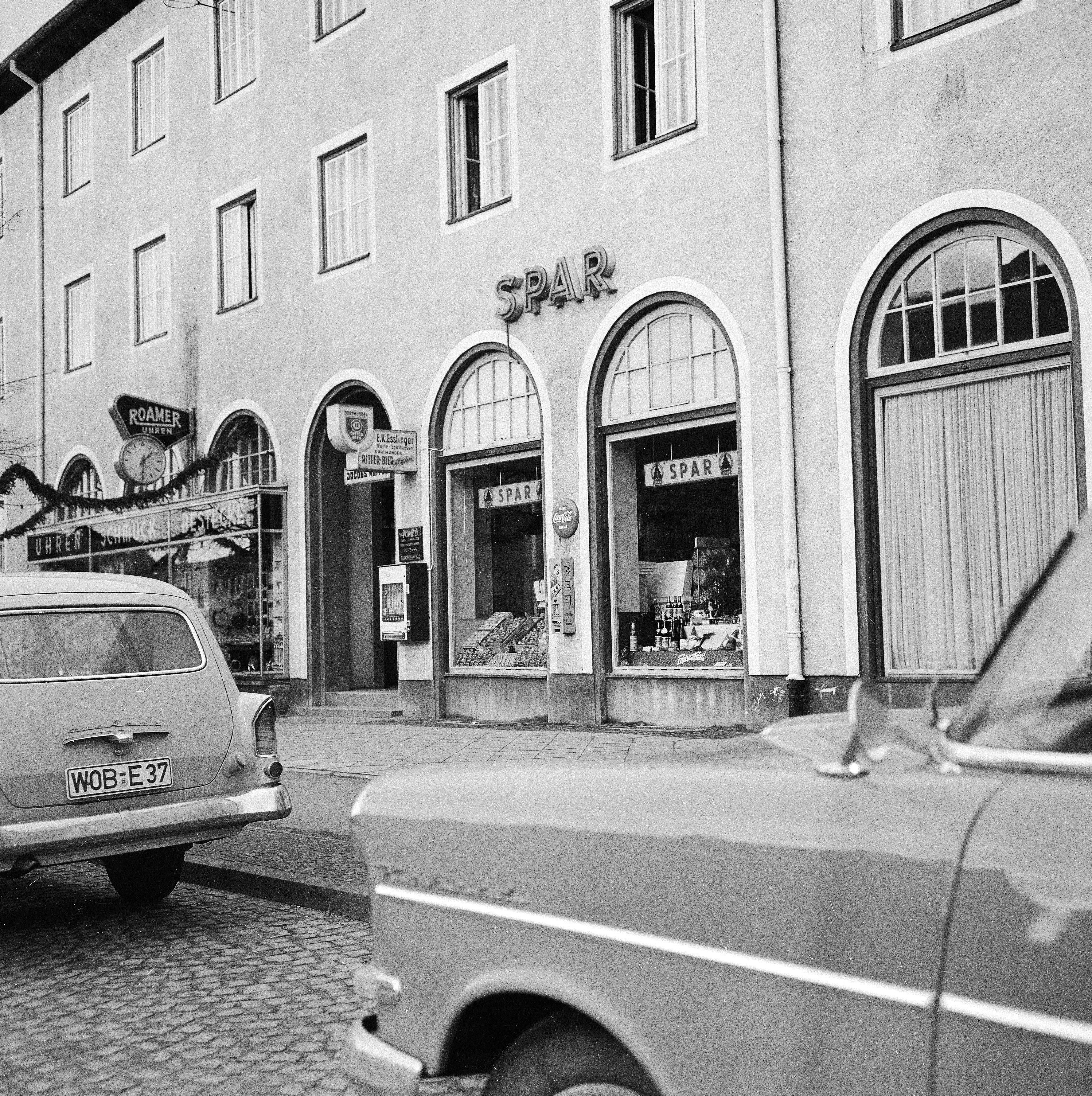 Fassade einer Wolfsburger Straßen in der Innenstadt