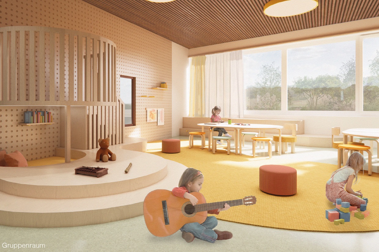 Siegerentwurf 2024 KiTa Obstgarten Innenansicht
