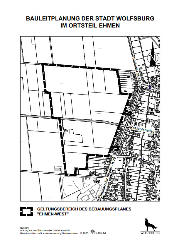 Bebauungsplan Ehmen West