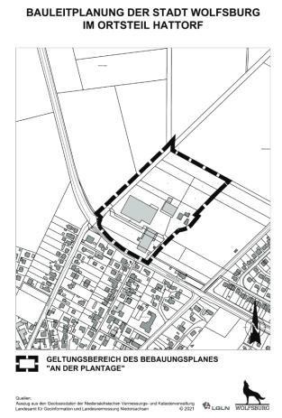 Bebauungsplan An der Plantage im Ortsteil Hattorf