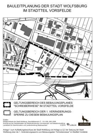 Bebauungsplan Schreiberwiese im Ortsteil Vorsfelde