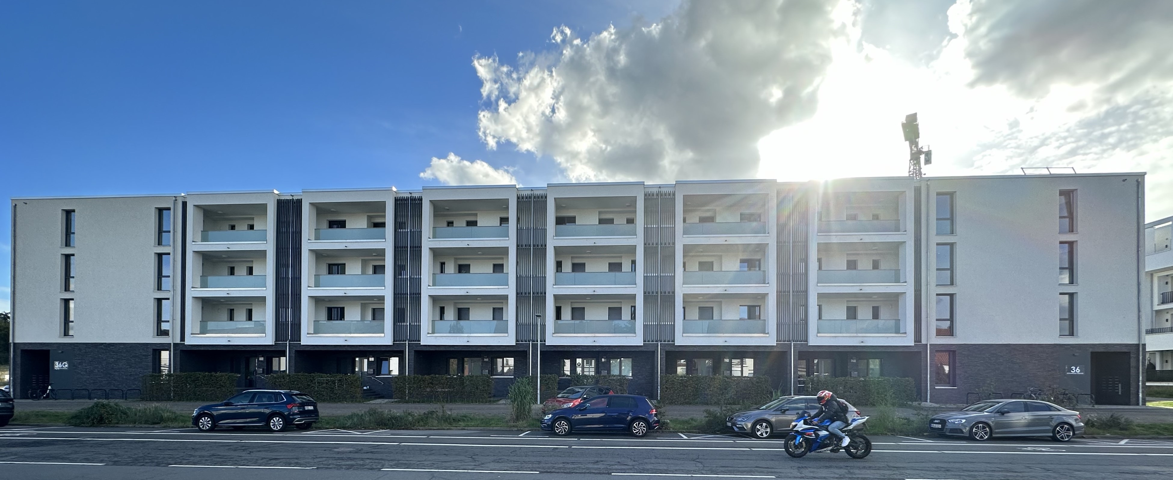 Building site C1 - front view