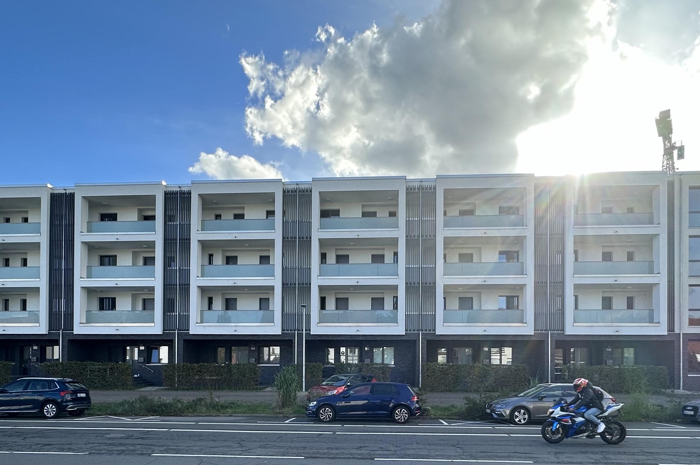 Building site C1 - front view