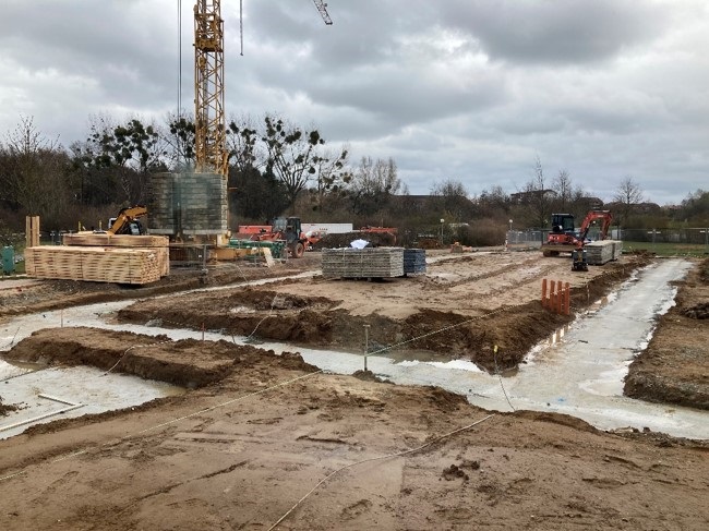 The foundations are poured - 05.04.2022