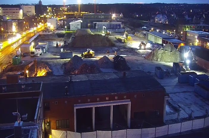 Aufnahme der Baustellenkamera vom 16. Januar 2023