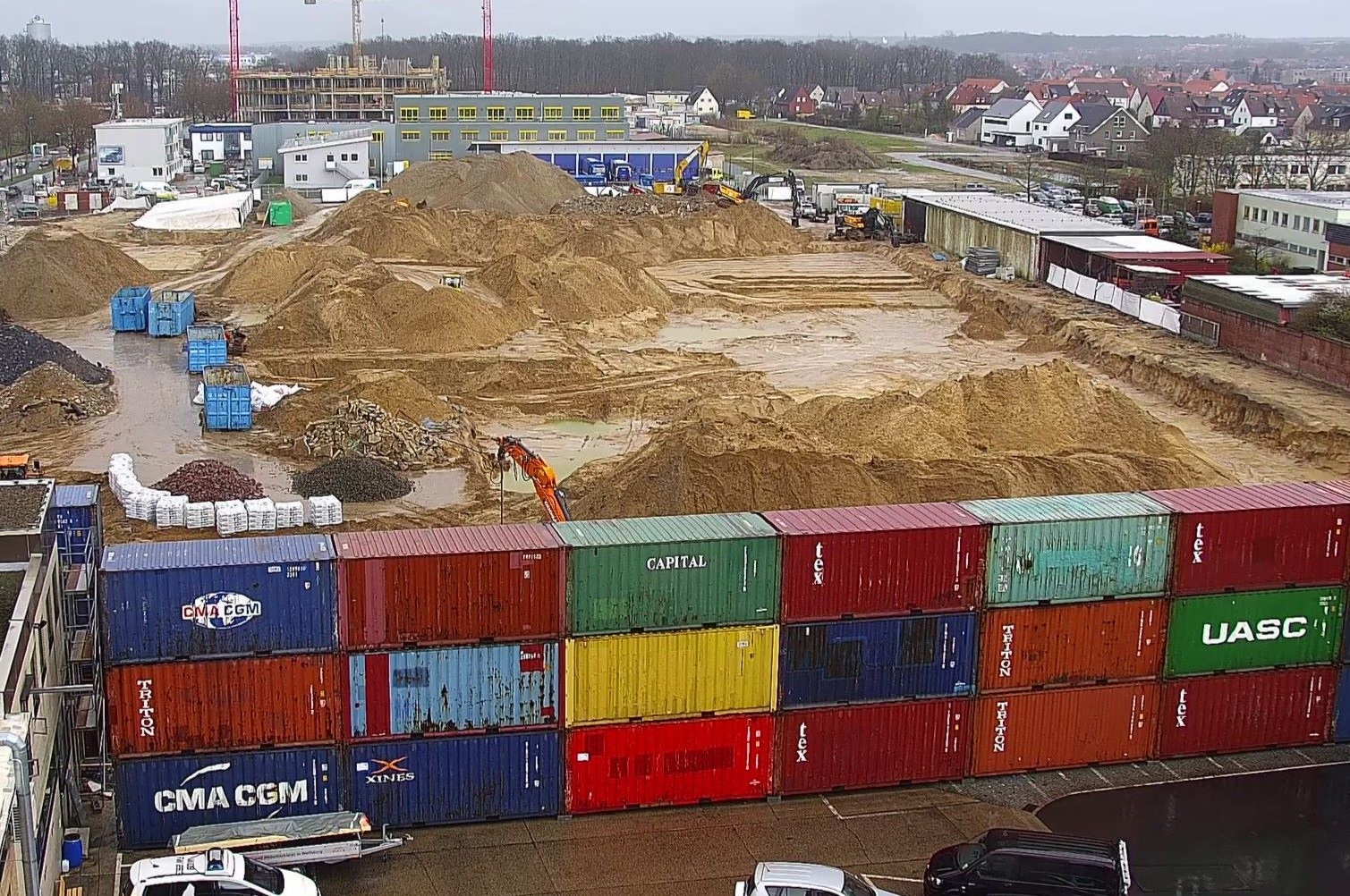 Aufnahme der Baustellenkamera vom 30. März 2023