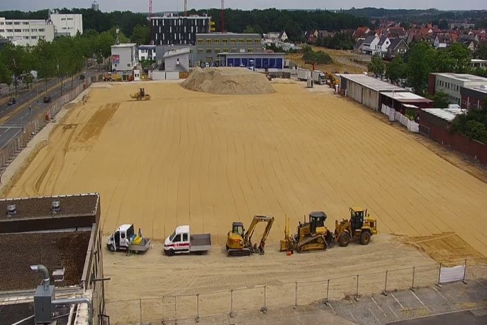 Aufnahme der Baustellenkamera vom 22. Juni 2023