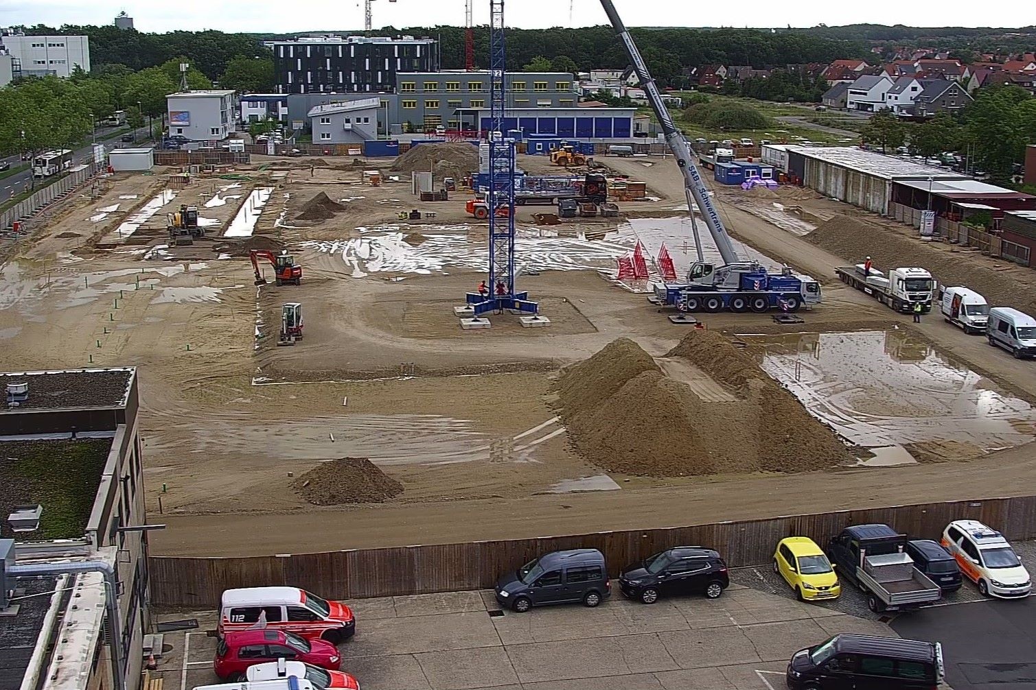 Aufnahme der Baustellenkamera vom 03. August 2023
